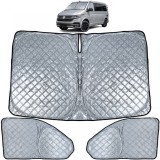 Set de parasolar blackout &icirc;n 3 piese, potrivit pentru VW Bus Transporter T6.1 din 2019 Performance AutoTuning