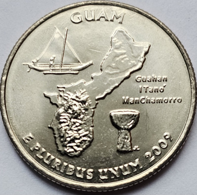 25 cents / quarter 2009 USA, Guam, Teritorii, litera D, unc foto