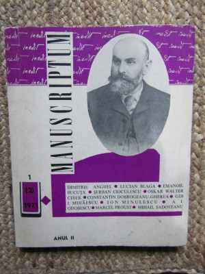 MANUSCRIPTUM NR 2/ 1971 ANUL II foto