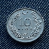 1m - 10 Lira 1987 Turcia / Lire, Europa