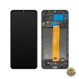 Display cu Touchscreen MP compatibil cu Samsung Galaxy M12 M127 cu Rama Negru