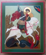 icoana Sf. Gheorghe. 27x32