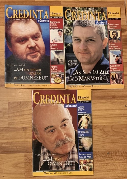 Set 3 reviste Credinta. Popasul tau de suflet (Nr. 1, 2, 3)