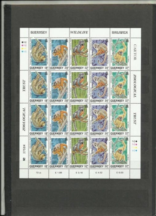 Guernsey MNH 1989 - Fauna Gradina Zoologica - coala