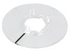 Disc indicator OKW transparent, negru, diametru 49,9 mm, material policarbonat, fixare apasare