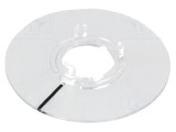 Disc Indicator Policarbonat Transparent Negru