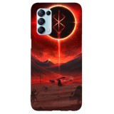 Husa compatibila cu Oppo A53 model Red Eclipse, Silicon, TPU, Viceversa, Transparent, Carcasa