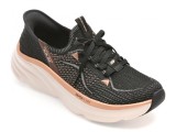 Cumpara ieftin Pantofi sport SKECHERS negri, D LUX VAPOR, din material textil