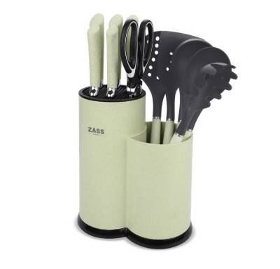 Set de cutite si Ustensile de bucatarie cu suport Zass Gourmet ZG-KS 01 - NOU foto