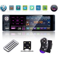 Radio Auto MP5 PLAYER Techstar? 110C SMART 1DIN, cu Display 4.1&amp;quot;, Bluetooth, Comenzi pe Volan, Camera Marsarier si Microfon foto