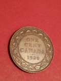 One (1) cent Canada 1920 , stare aUNC [poze]. Discount conform descriere [10 - 20 %. Vezi descrierea.]., America de Nord