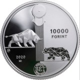 Ungaria 10 000 Forint 2020 Bursa de Valori Budapesta BU Argint