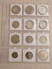 Folie pentru monede in cartonase adezive/autoadezive, 12 spatii