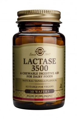 LACTASE &amp;#039;3500&amp;#039; CHEWABLE 30cpr SOLGAR foto