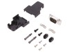 Conector D-Sub 9 Pini Tata ENCITECH Negru Montare pe Cablu