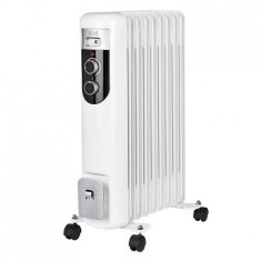 Radiator cu ulei Teesa, 9 elementi, 2000W, alb