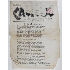 CALICUL , ZIAR DE SATIRA SI UMOR , ANUL XXXXVI , NR. 17-18 , 1927