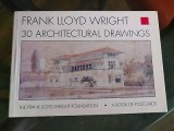 30 ARCHITECTURAL DRAWINGS - FRANK LLOYD WRIGHT (CARTE CU 30 CARTI POSTALE)