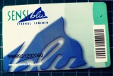 Card fidelitate cumparaturi fosta farmacie Sensiblu eternul feminin, cod de bare, serial number, policarbonat