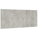 Tablie de pat, gri beton, 200x1,5x80 cm, lemn prelucrat, DKD Home Decor