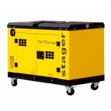 Generator insonorizat Stager YDE13TA-TA3 11kVA, 3000rpm, dual, diesel, pornire electrica