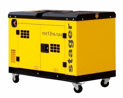 Stager YDE13TA-TA3 Generator insonorizat 9kW, 3000rpm, dual, diesel, pornire electrica foto