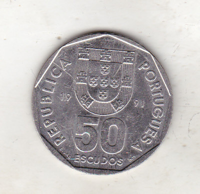 bnk mnd Portugalia 50 escudos 1991 foto