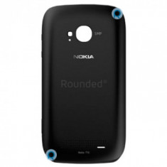 Capac baterie Nokia 710 Lumia, ușă baterie piesa de schimb neagră 040-101646 PC3-2