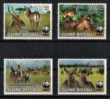 GUINEEA-BISSAU 2010 - Fauna WWf, Antilope /serie completa MNH, Nestampilat
