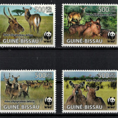 GUINEEA-BISSAU 2010 - Fauna WWf, Antilope /serie completa MNH