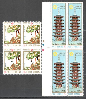 Romania.1970 EXPO Osaka bloc 4 ZR.354 foto