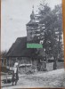 Fotografie interbelica mare; Biserica veche din satul Coltirea, jud. Satu Mare