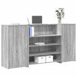 VidaXL Birou de recepție Gri Sonoma 200x50x103,5 cm Lemn prelucrat