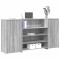 vidaXL Birou de recepție Gri Sonoma 200x50x103,5 cm Lemn prelucrat 3324183