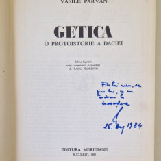 GETICA.O PROTOISTORIE A DACIEI-VASILE PARVAN BUCURESTI 1982
