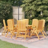 Cumpara ieftin Set mobilier de grădină, 9 piese, lemn masiv de tec