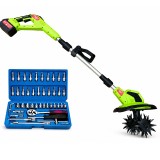 Motosapa Electrica Campion Pro Professional cu 2 Acumulatori 48V si accesorii, Cultivator Electric + Cadou Trusa chei 46 piese
