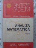 Analiza Matematica Aplicatii Vol. 1, Catalin Petru Nicolescu, Ed. Albatros 1986, Hardcover, 735 Pagini