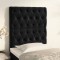 vidaXL Tăblii de pat, 2 buc, negru, 80x7x78/88 cm, catifea 3116700
