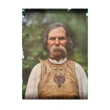 Țăran rom&acirc;n, autocromie realizată de arh. Victor Ștefănescu