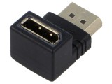 Adaptor Goobay DisplayPort 90&deg; sus/jos, mufă soclu
