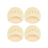 Set 4 Talpici Protectie cu Burete Dactylion Bej, Material Textil, Protectie Picior si Degete, Confort Pantofi, Marime Universala 8x9 cm