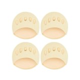 Set 4 Talpici Protectie cu Burete Dactylion Bej, Material Textil, Protectie Picior si Degete, Confort Pantofi, Marime Universala 8x9 cm