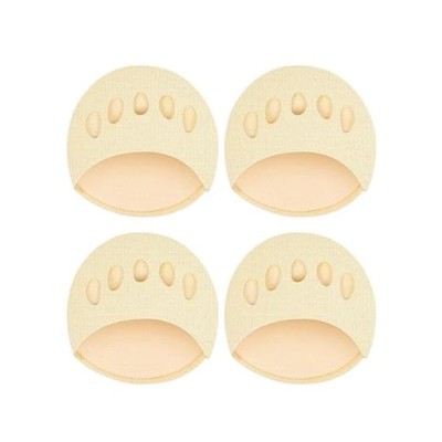 Set 4 talpici de protectie cu burete pentru picior si degete, material textil - Bej foto