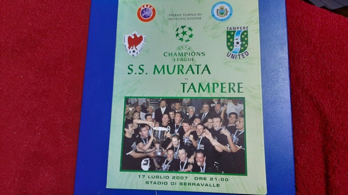 program Murata SS - Tampere United