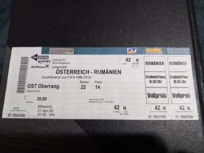 Bilet Austria - Romania foto