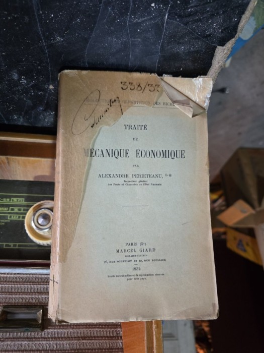Trait&eacute; de Mecanique &Eacute;conomique - Alexandre Prierteanu