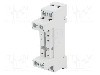 Stativ, DIN, pe panou, pentru relee RM84, RM85, RM87L, RM87P, 8 pini, RELPOL - GZF80