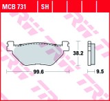 Set placute frana spate TRW MCB731SH - Yamaha TDM 900 - TDM-A 900 A - XV 950 - XT 1200 - FJR 1300 - XVS 1300 - XV 1900