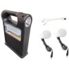Kit Solar Camping 30W cu Power Bank + 2 Becuri LED SMD, Baterie Reincarcabila, USB, ABS+PC